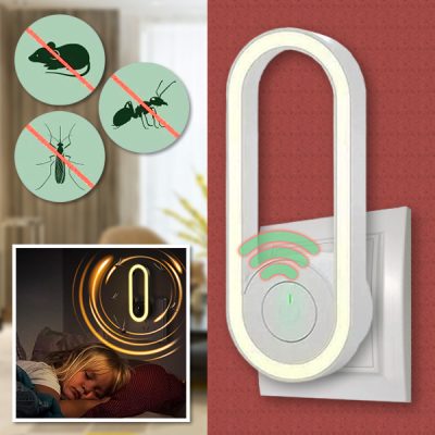 Ultrazvučni uređaj protiv komaraca s pretvorbom frekvencije s LED svjetlom za spavanje | ANTIMOSI